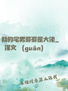 我的宅男哥哥是大佬